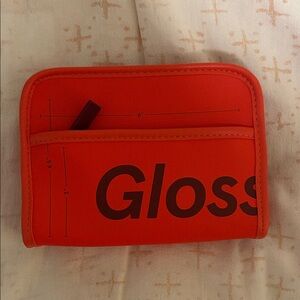 Red Glossier MINI Atlanta Beauty Makeup Bag NEW